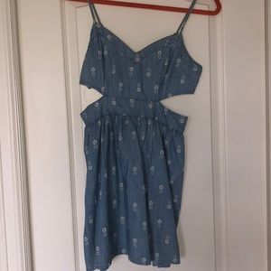 Abercrombie and Fitch Cutout Denim Dress